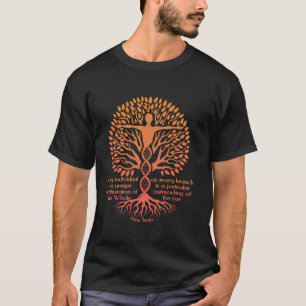 Alan Watts Livets träd DNA Andlig Quote Zen Wi T Shirt
