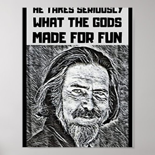 Alan Watts Poster (Framsidan)