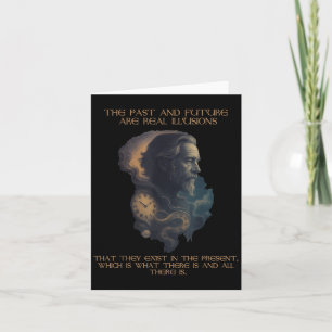 Alan Watts Quote Time Illusion Clock Cosmic Mind Kort