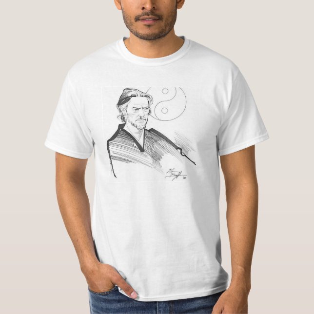 Alan wattYin Yang t skjorta Tee Shirt (Framsida)