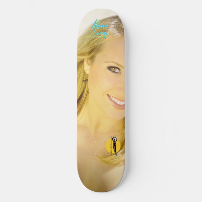 Alana curry "Ansigt ", Old School Skateboard Bräda 21,6 Cm (Framsida)