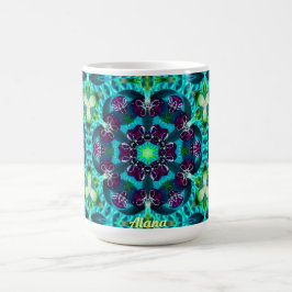 ALANA ~ Pretty Glittery Pattern ~ Personalised Kaffemugg