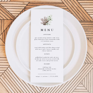 ALANA Tropical Ocean Coral Jelly Fish Beach Menu Meny