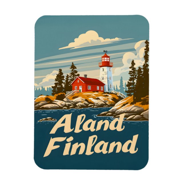 Åland Finland Magnet (Vertikal)