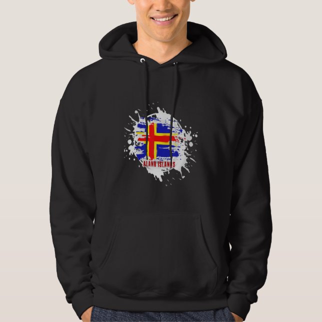 Aland Islands Splash Hoodie (Framsida)