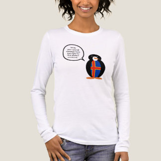 Ålander Flagga Talking Penguin T Shirt