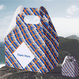 Ålander Flagga Tiled Blue Presentaskar