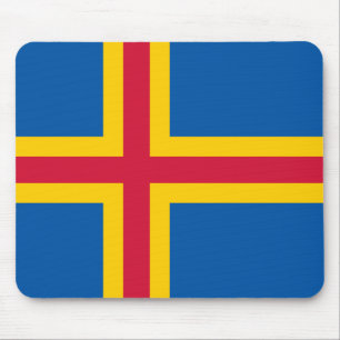 Ålandic flagga Mousepad Musmatta