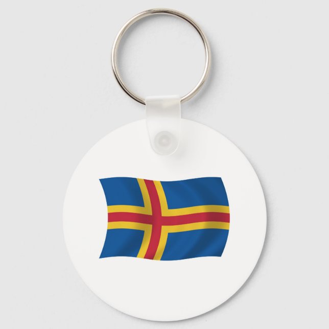 Ålands flagg Nyckelring (Framsida)