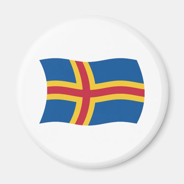 Ålands Flagga Magnet (Framsidan)