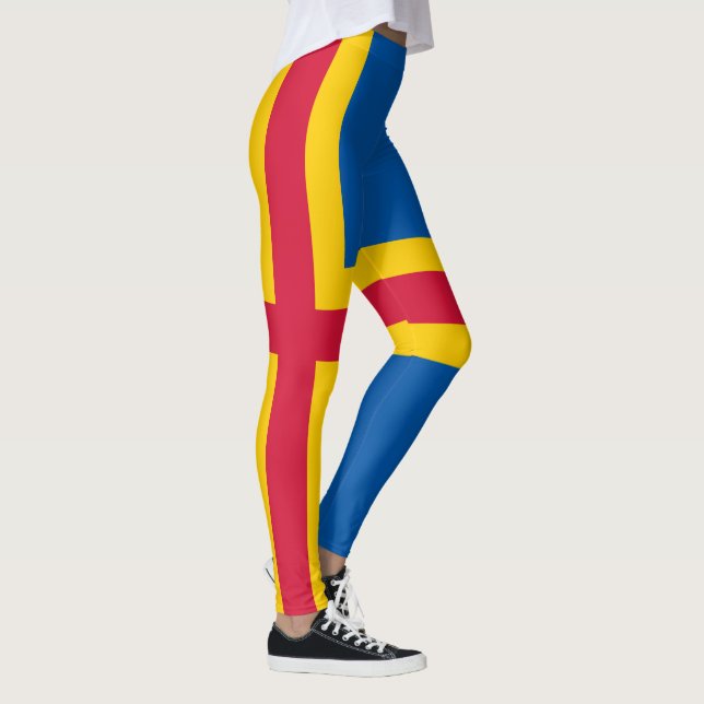 Ålands patriotiska flagga leggings (Höger)
