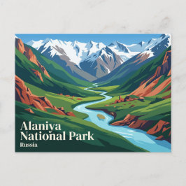 Alaniya nationalpark Ryssland Vykort