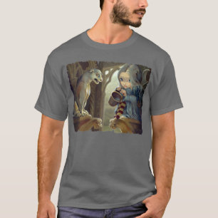 Alannah och den gotiska felika konsten för tee shirt