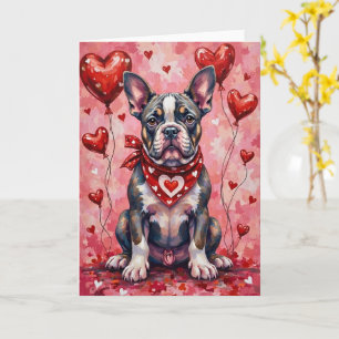 Alapaha Blue Blood Bulldog Alla hjärtans dag Hund Kort