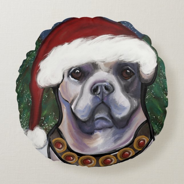 Alapaha Blue Blood Bulldog Rund Kudde (Framsidan)