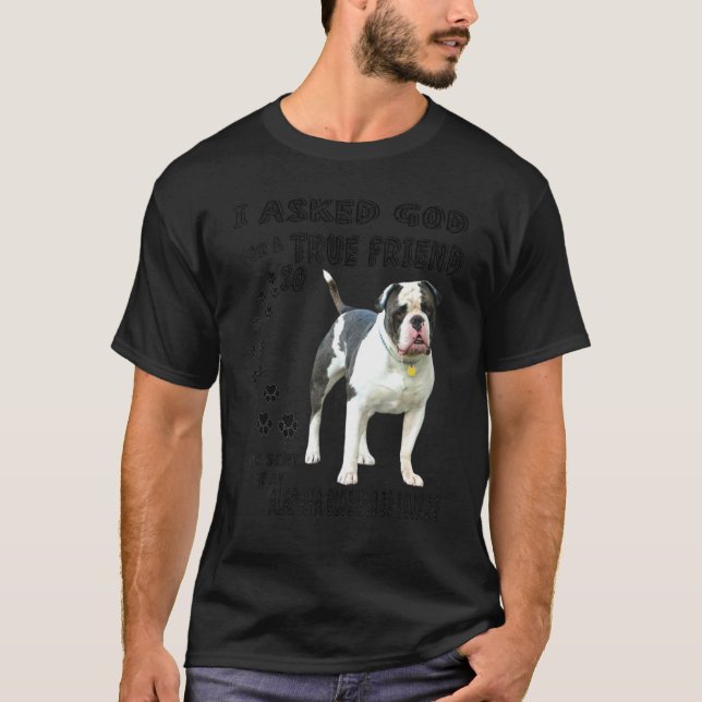 Alapaha Blue Bulldog Quote Mamma Pappa Costume O T Shirt (Framsida)