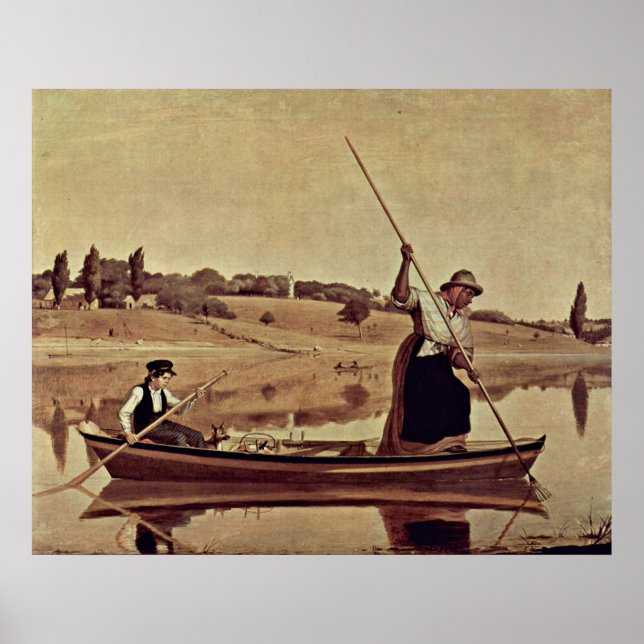 Ålar i Setauket av William Sidney Mount Poster (Framsidan)