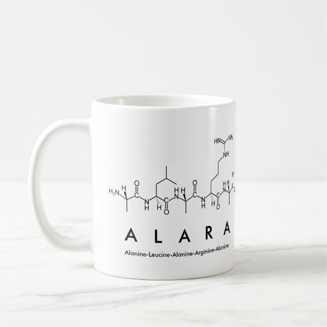 Alara peptide namn mugg (Vänster)