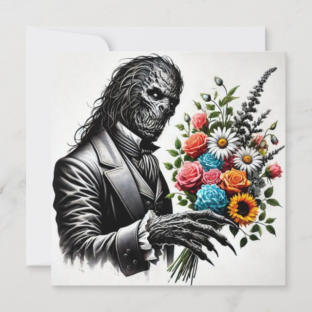 Alaric Wyrmwillow - Gothic Victorian Greeting Card (Framsida)