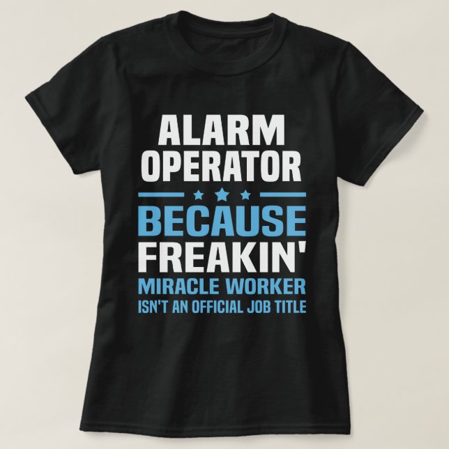 Alarm operator t shirt (Design framsida)