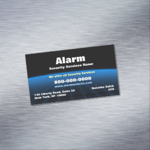Alarm Security Tech Magnetiska Visitkort
