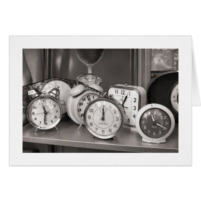 Alarmerande stillastående hälsningskort (Framsidan Horizontal)