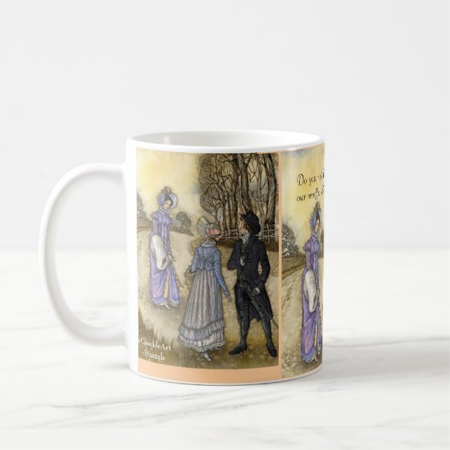 Alas damer! Besvikelse under ett land går Kaffemugg (Vänster)