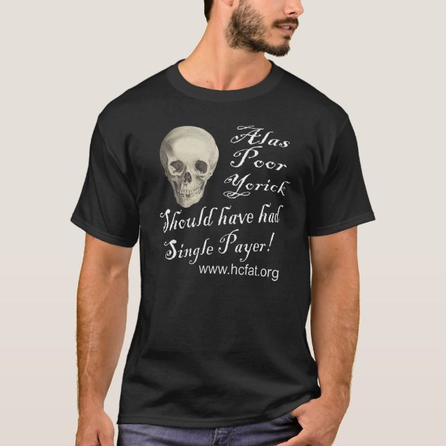 Alas fattiga Yorick T Shirt (Framsida)