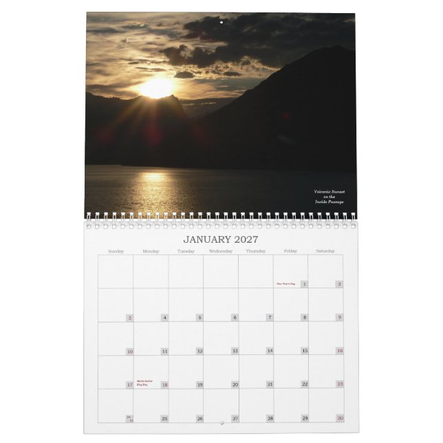 Alaska 2013 kalender (Jan 2027)