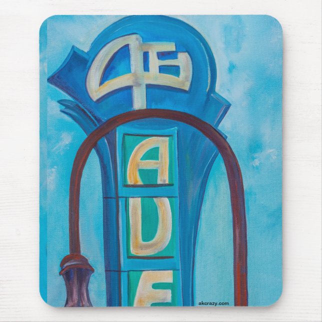 Alaska 4th Ave. Marquee Mouse pad Musmatta (Framsidan)