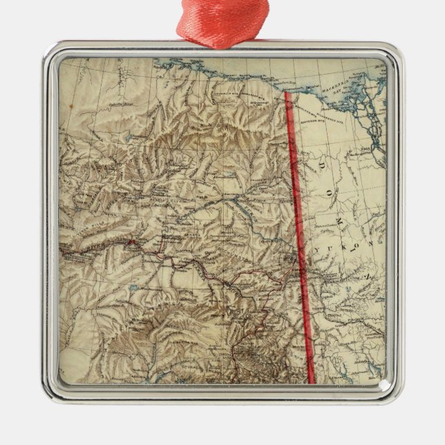 Alaska 5 julgransprydnad metall (Framsidan)