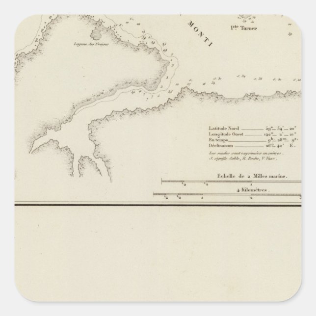 Alaska 8 fyrkantigt klistermärke (Framsida)