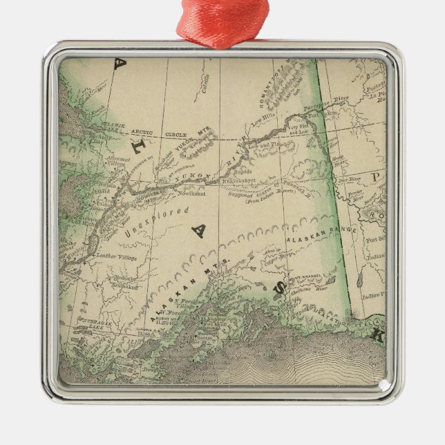 Alaska 9 julgransprydnad metall (Framsidan)