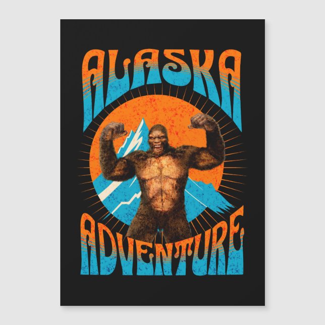 Alaska Adventure Funny Sasquatch (Framsida)