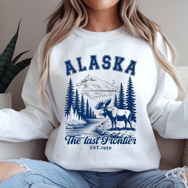 Alaska Adventure Landscape with Moose T Shirt (Skapare uppladdad)