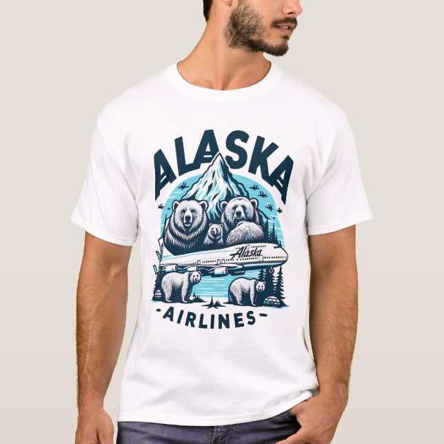 Alaska Airlines T Shirt (Framsida)