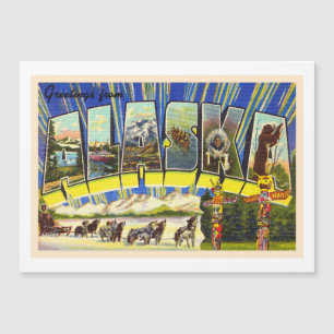 Alaska AK Vintage Large Brev vykort