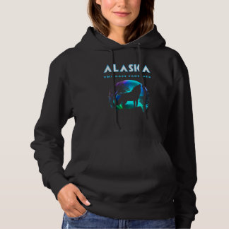 Alaska Alaska Howling Varg NordAurora Ljus T Shirt