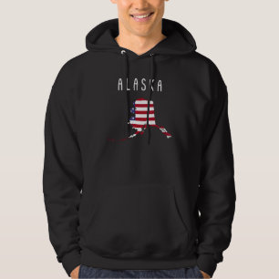 Alaska Alaskisk Vilda Djur Aurora Borealis Den Pol Hoodie