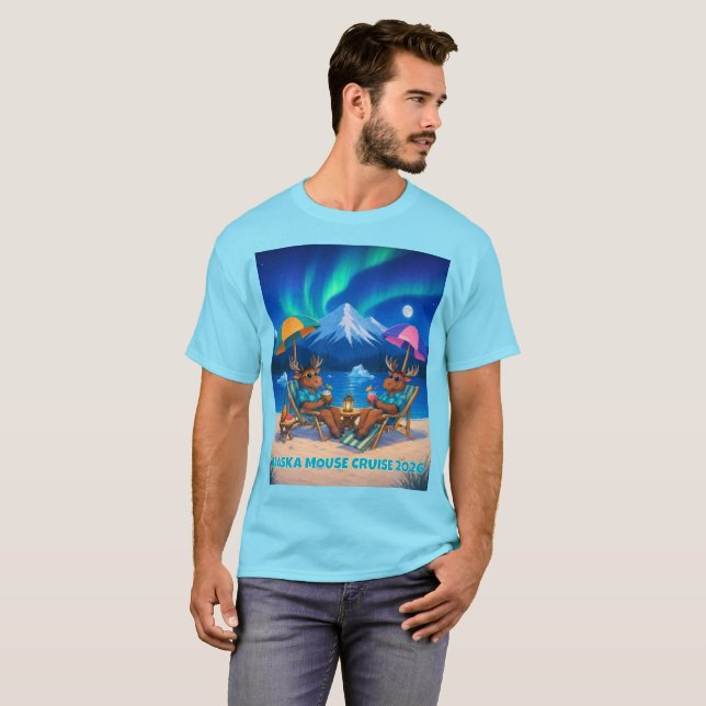 Alaska Älg Kryssning 2026 Trendigt T Shirt (Hel framsida)