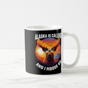 Alaska Älg Turist Resa Rolig Älg Äventyr Kaffemugg