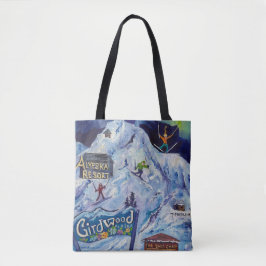 Alaska Alyeska/Girdwood canvas tobag Tygkasse