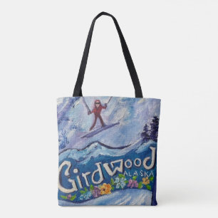 Alaska Alyeska/Girdwood canvas tobag Tygkasse