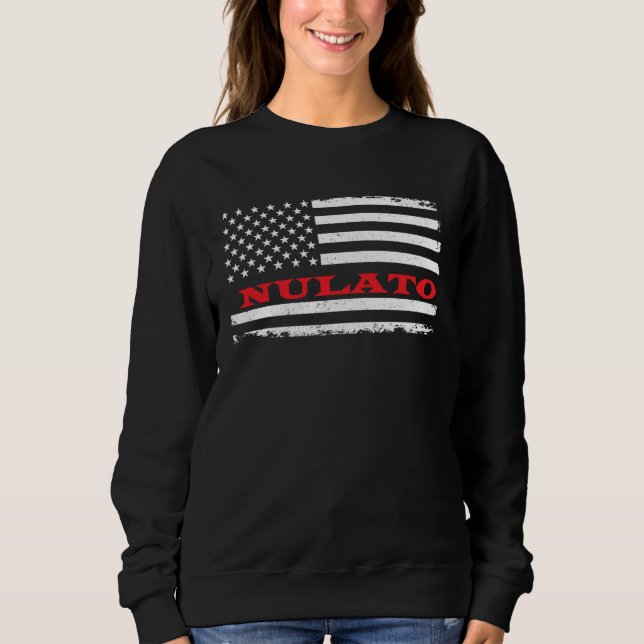 Alaska American Flag Nulato USA Patriotic Souvenir T Shirt (Framsida)