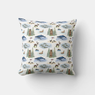 Alaska Animal Toile Dekorativ kudde (Original Färg