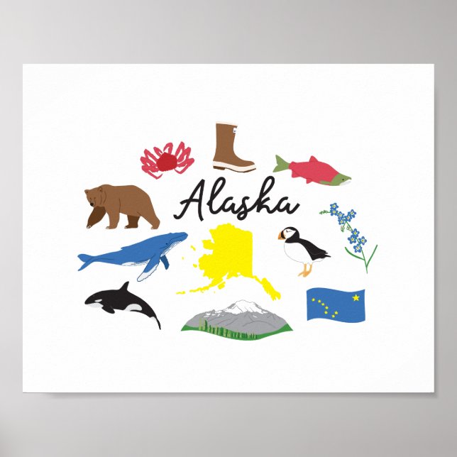 Alaska Art Print Poster (Framsidan)