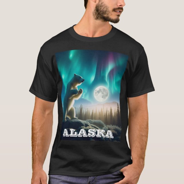 Alaska av Coolbearstuff.com T Shirt (Framsida)