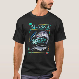Alaska Äventyr Alaska Wildlife Fishin the W T Shirt