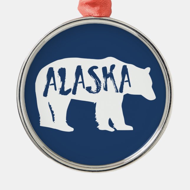 Alaska Bear Julgransprydnad Metall (Framsidan)