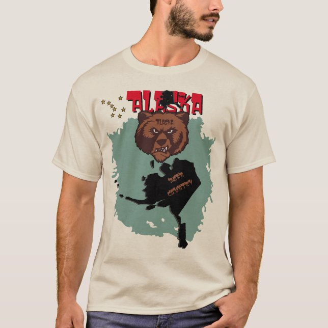 Alaska Bear Land T Shirt (Framsida)